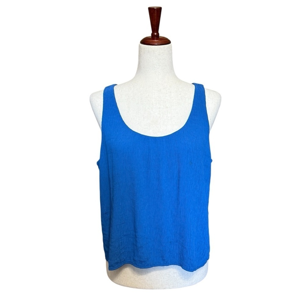 Everlane Blue Scoop Neck Tank Top